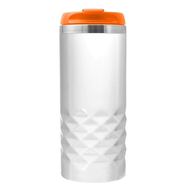 Термокружка NEXT WHITE 350мл. Белая с оранжевой крышкой 6042.05