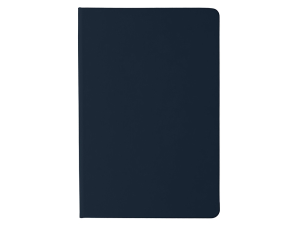 Блокнот в твердой обложке A5 «Виспи» в клетку, темно-синий