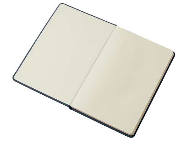 Блокнот в твердой обложке A5 «Виспи» в клетку, темно-синий