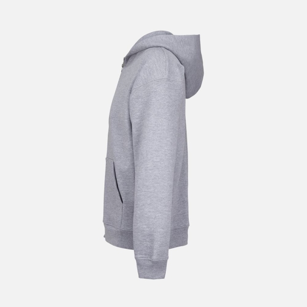 Толстовка унисекс на молнии Jelo, серый меланж