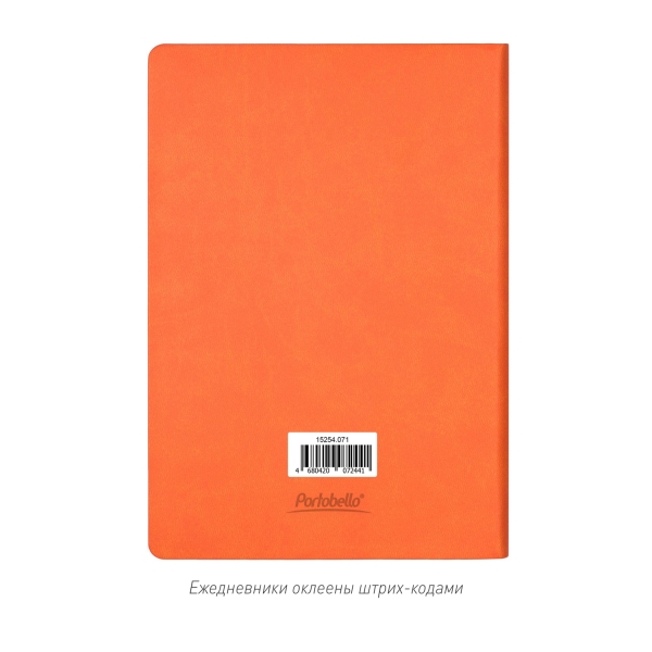 Ежедневник Латте (Latte NEW) недатированный, оранжевый/оранжевый (без упаковки, без стикера)