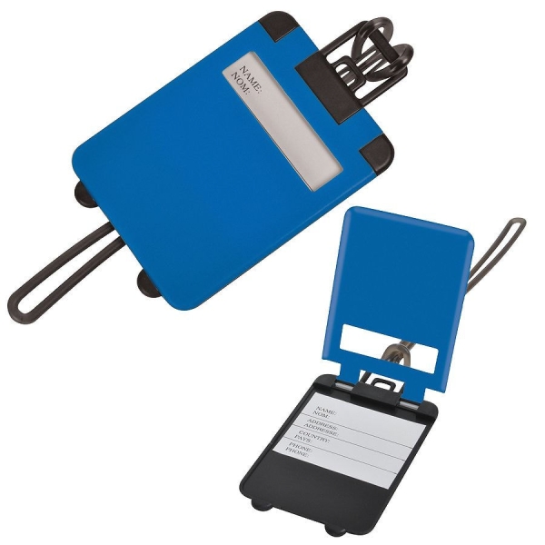 Бирка багажная  "Чемодан";  ярко-зеленый,  5.6*7.8 см; пластик;