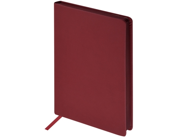 Ежедневник А5 "Megapolis Color New" soft-touch, бордовый