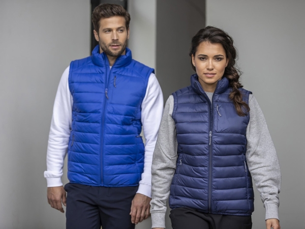 Женский утепленный жилет Pallas  из переработанных материалов по стандарту GRS - Темно - синий