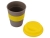 Стакан с силиконовой крышкой "Cafe", желтый