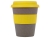 Стакан с силиконовой крышкой "Cafe", желтый