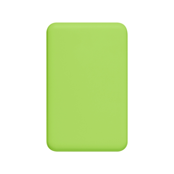 Внешний аккумулятор Largo PD 5000mAh с функцией беспроводной зарядки 15W, салатовый