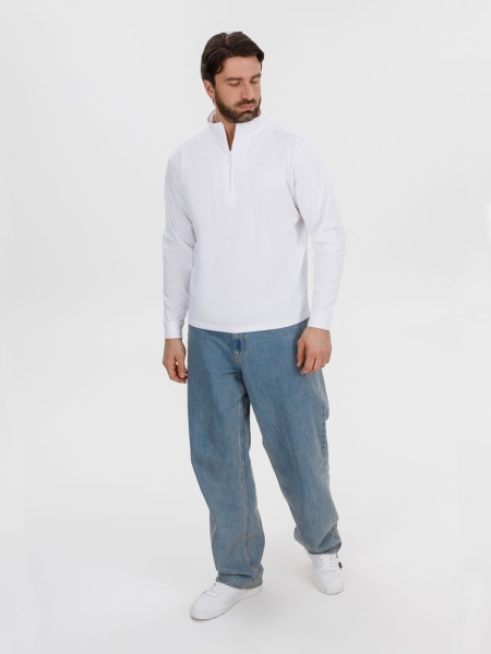 Свитшот на молнии Morfiss, белый