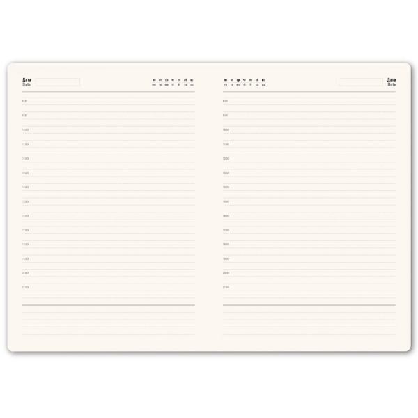 Бизнес-блокнот "RILY", формат А5,  бирюзовый, блок в точку