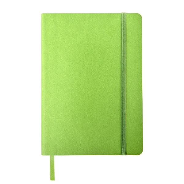 Бизнес-блокнот "RILY", формат А5,  бирюзовый, блок в точку