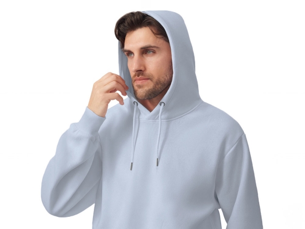 Толстовка с капюшоном оверсайз «Lisbon» унисекс, небесно-голубой