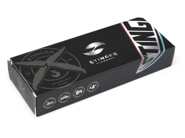 Мультитул Stinger, 105x40 мм, 13 функций, сталь, чёрный, в комплекте нейлоновый чехол