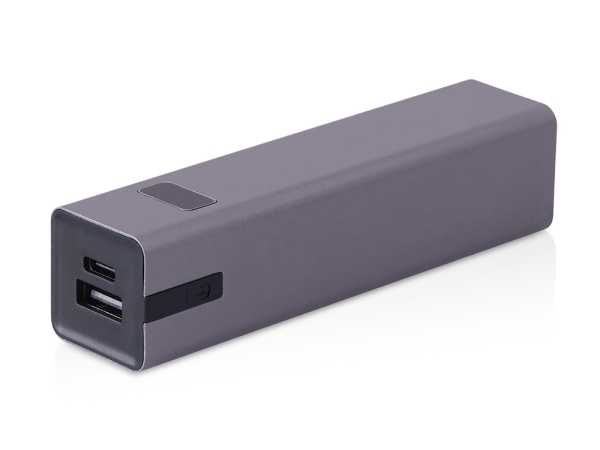 Внешний аккумулятор «Rail», 5000 mAh, темно-серый