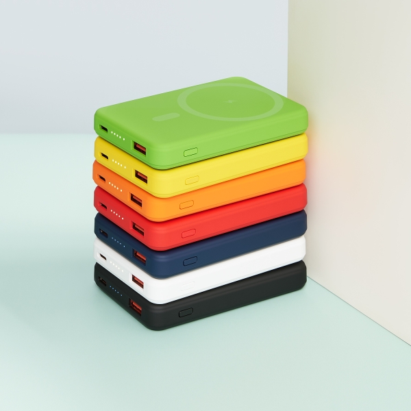 Внешний аккумулятор Largo PD 5000mAh с функцией беспроводной зарядки 15W, белый