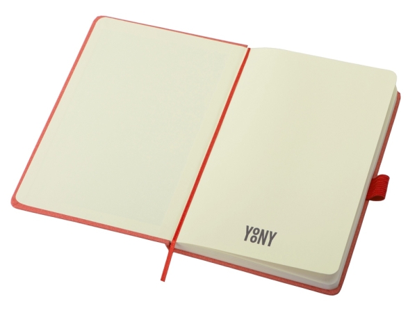 Блокнот А5 "Snow Hard" твердая обложка, 80 листов 70 гр/м2, красный