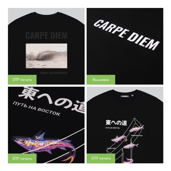 Футболка унисекс RUST, 240 гр., черная