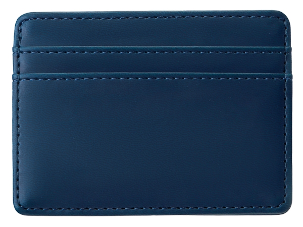 Картхолдер для двух карт и наличных денег с зажимом "Crave", темно-синий