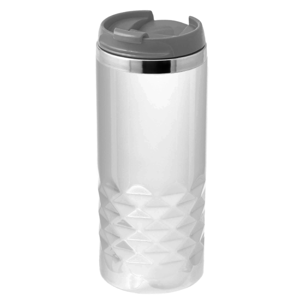 Термокружка NEXT WHITE 350мл. Белая с серой крышкой 6042.23