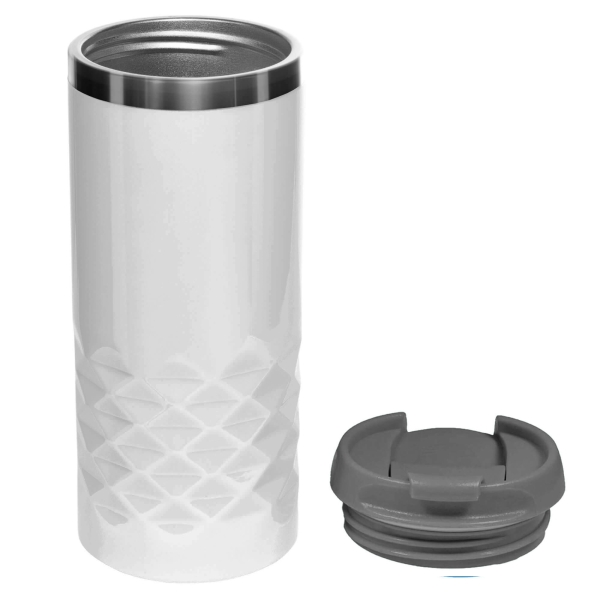 Термокружка NEXT WHITE 350мл. Белая с серой крышкой 6042.23