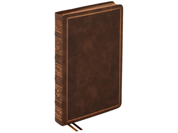 Ежедневник недатированный А5 "Royal", коричневый с бронзовым срезом