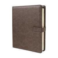 Ежедневник недатированный Coach, B5, коричневый, кремовый блок, подарочная коробка