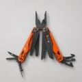 Мультитул Stinger, 107 х 19 мм, 19 функций, сталь, оранжевый корпус, стоунвош, в картонной коробке, в комплекте нейлоновый чехол