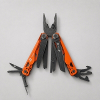 Мультитул Stinger, 107 х 19 мм, 19 функций, сталь, оранжевый корпус, стоунвош, в картонной коробке, в комплекте нейлоновый чехол