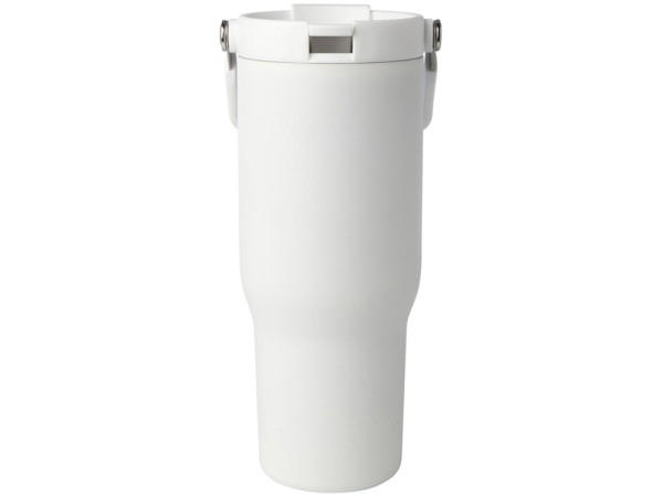 Термостакан Bronx объемом 900 мл из меди и переработанной нержавеющей стали, сертифицированной по стандарту RCS, с вакуумной изоляцией и крышкой с двойной функцией - Белый