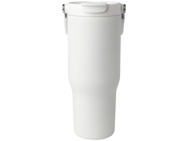 Термостакан Bronx объемом 900 мл из меди и переработанной нержавеющей стали, сертифицированной по стандарту RCS, с вакуумной изоляцией и крышкой с двойной функцией - Белый