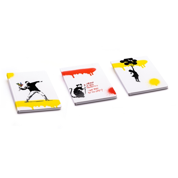 Блокнот линованный Pininfarina Banksy Крыса из каменной бумаги, А5