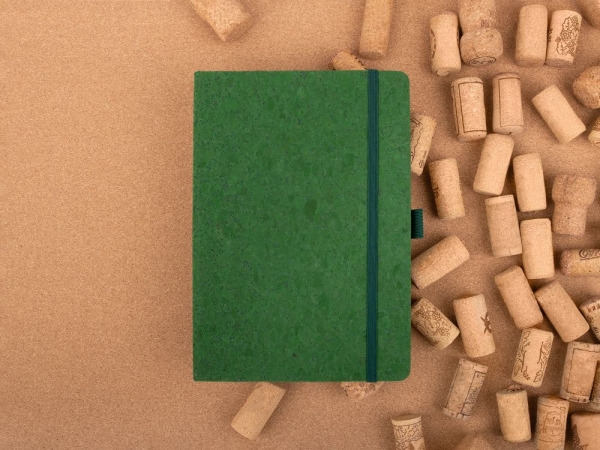 Блокнот Cork County, зеленый