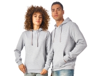 Толстовка унисекс "Stream" с капюшоном, серый меланж Толстовка унисекс "Stream" с капюшоном, серый меланж