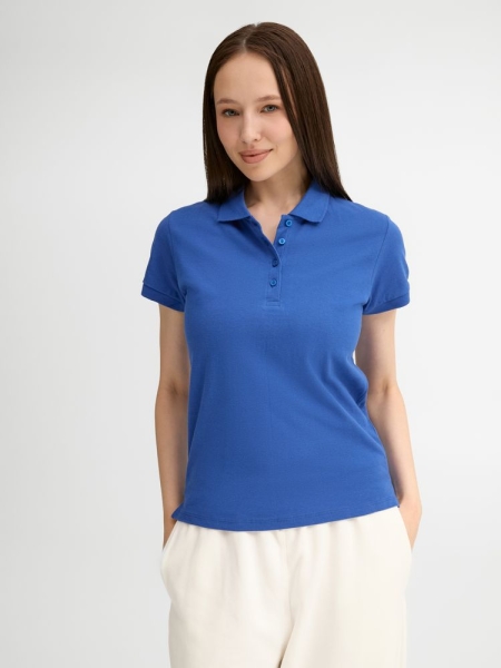 Рубашка поло женская People 210, ярко-синяя (royal)