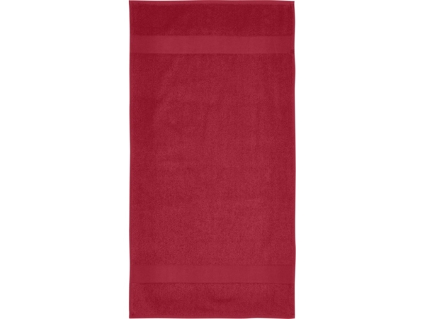 Хлопковое полотенце для ванной Charlotte 50x100 см с плотностью 450 г/м2, красный