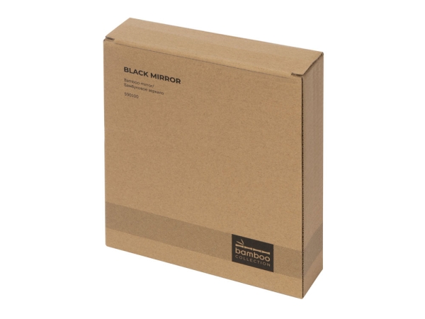 Зеркало из бамбука "Black Mirror", черный