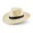 Шляпа Verda, бежевая с черной лентой