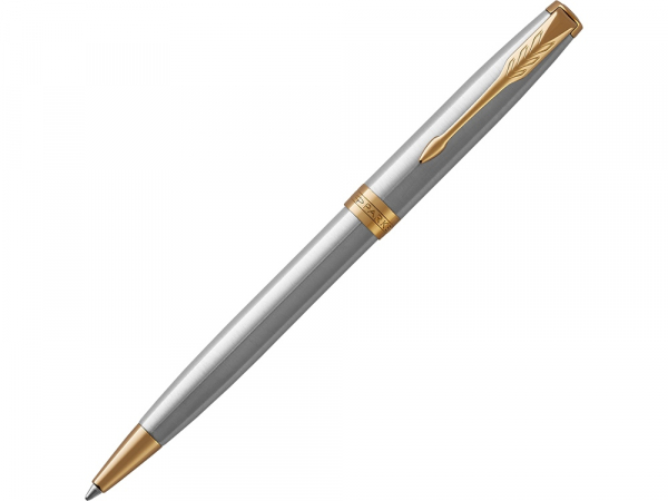 Ручка шариковая «Parker Sonnet Core Stainless Steel GT», серебристый/золотистый