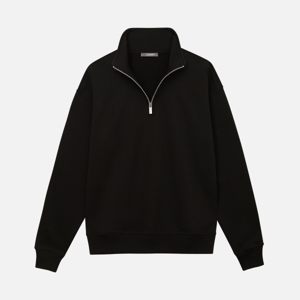 Толстовка на молнии унисекс FLOW, черная, размер 3XL/4XL