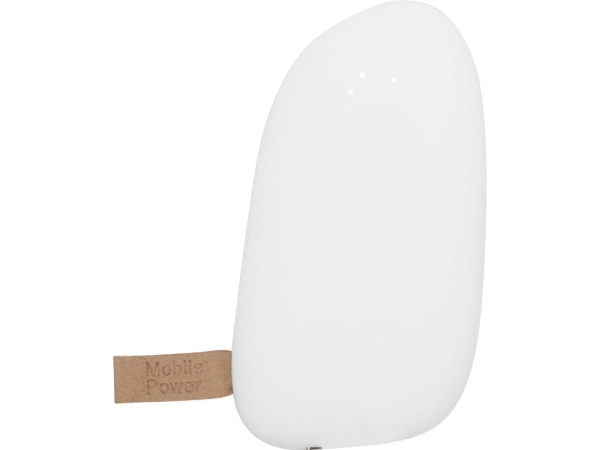 Внешний аккумулятор в форме камня «Stone», 5200 mAh, белый