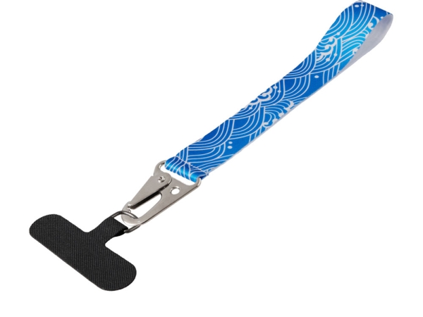 Ремувка под сублимацию с большим карабином и узким держателем для телефона из ПЭ