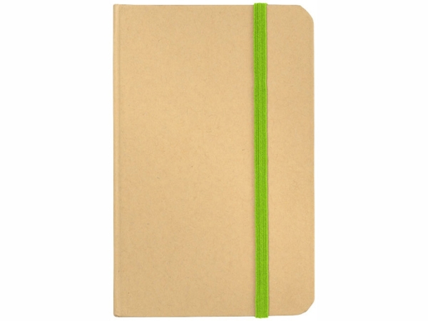 Блокнот А6 Dictum, бежевый/лайм