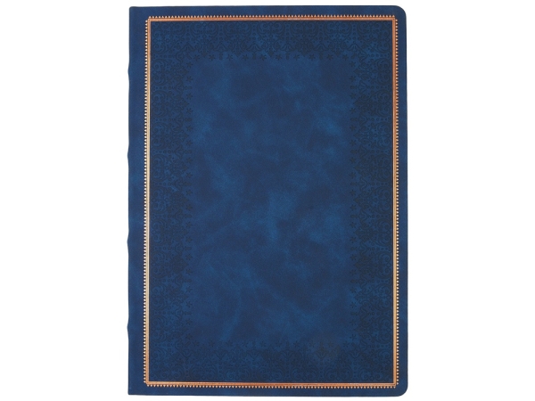 Ежедневник недатированный А4 "Royal", синий с бронзовым срезом