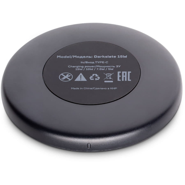 Беспроводное зарядное устройство Accesstyle Darkslate 15W,  черный