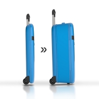 Чемодан складной Rollink Aura 55x40x20 см, 2 колеса, синий Чемодан складной Rollink Aura 55x40x20 см, 2 колеса, синий