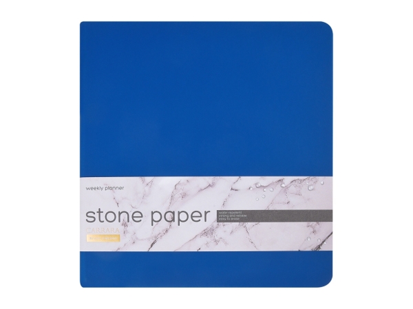 Еженедельник с каменной бумагой А5+ "Carrara", синий
