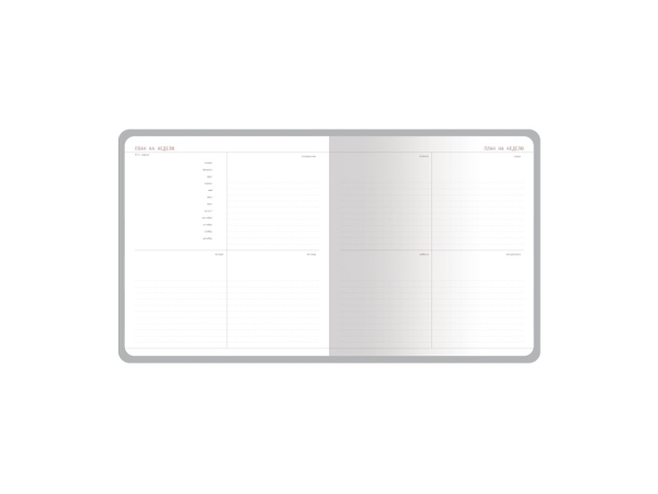 Еженедельник с каменной бумагой А5+ "Carrara", синий