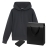 Набор с одеждой ALEX (худи, аккумулятор), черный, L