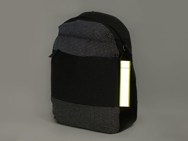 Светоотражающий брелок Reflector, серебристый/неоновый зеленый