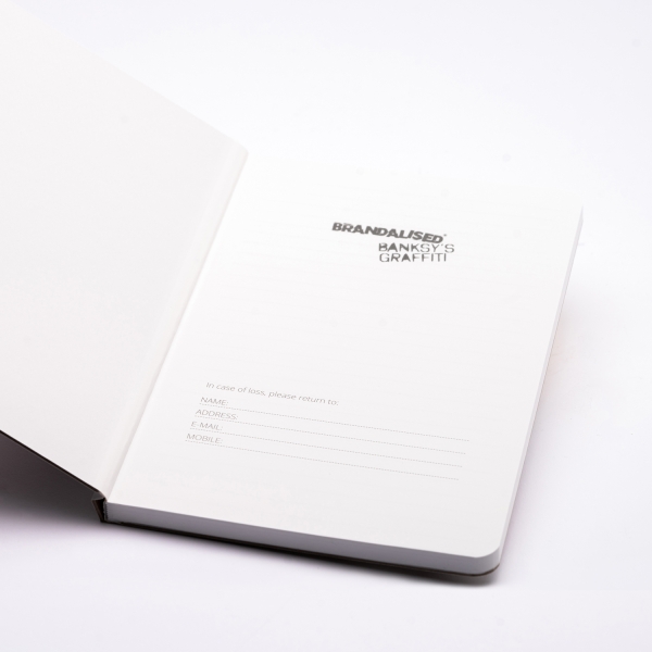 Набор Pininfarina Banksy Метатель цветов: шариковая ручка GrafeeX и блокнот линованный из каменной б