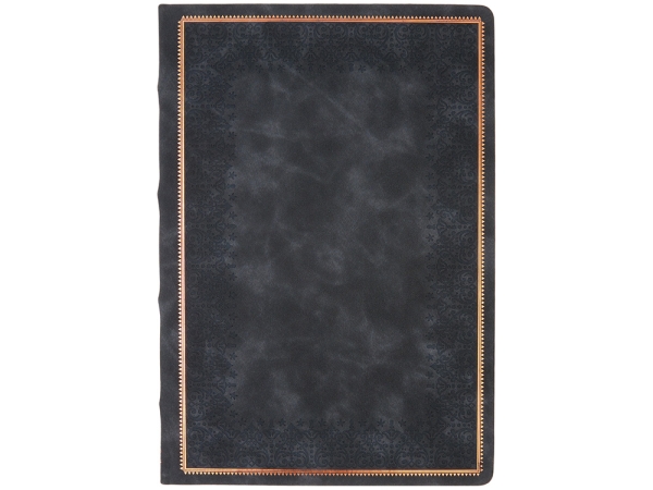 Ежедневник недатированный А4 "Royal", черный с бронзовым срезом